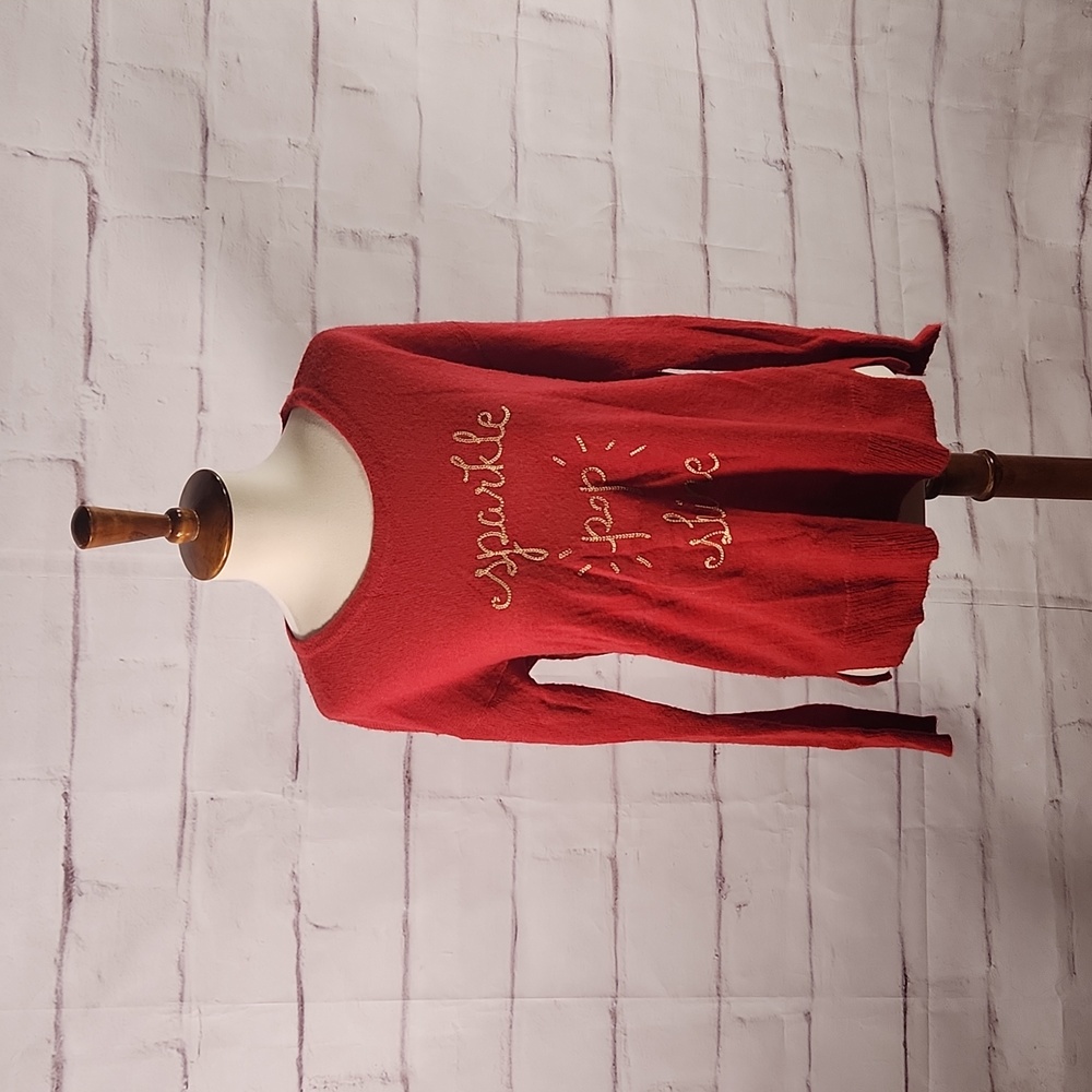 LOFT Holiday Knit Crewneck Sweater